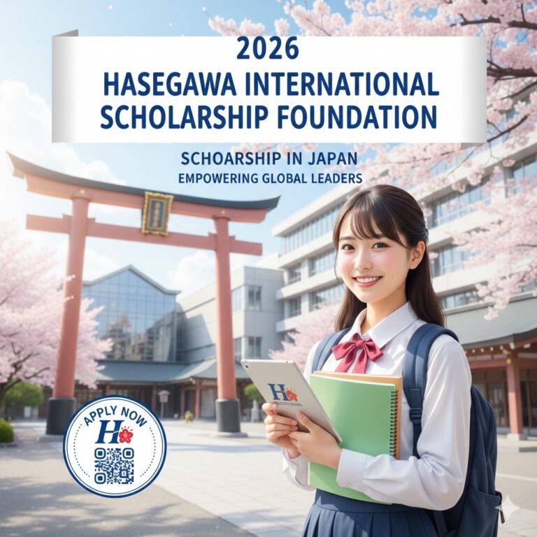 2026 Hasegawa International Scholarship Foundation Scholarship in Japan