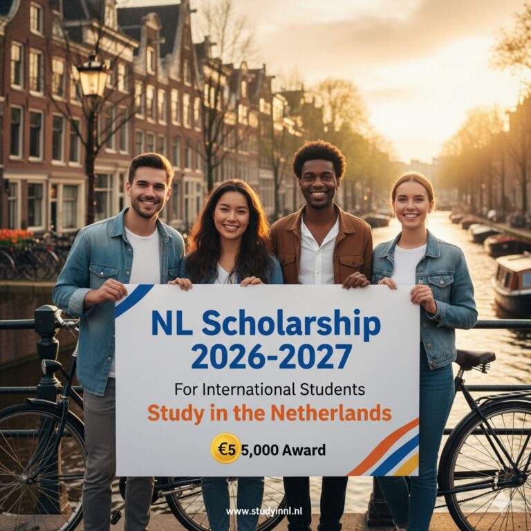 NL Scholarship 2026-2027 for International Students | Study in the Netherlands (€5,000 Award)