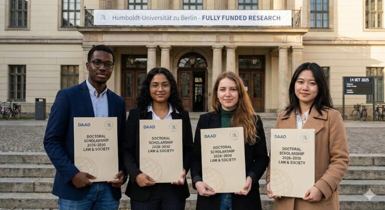 DAAD Doctoral Scholarships in Law & Society 2026–2030 at Humboldt University of Berlin (Fully Funded)