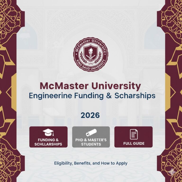 McMaster University Engineering Graduate Funding & Scholarships 2026 – Full Guide for PhD and Master’s Students